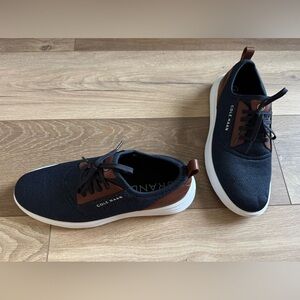 Cole Haan Grandsport Journey Men's 10M Sneakers Shoes Navy Blue Woodbury Knit